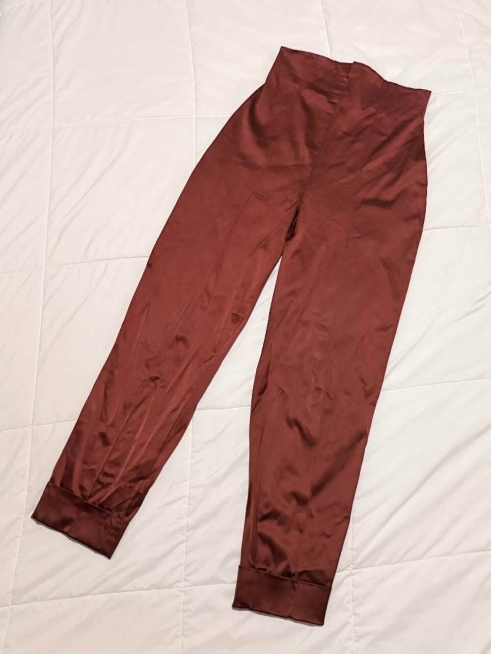 Romeo Gigli Mauve Tapered Designer Trousers